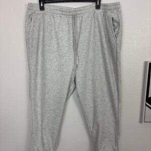 Fabletics The Go-To Sweatpant Short 3XL Heather Gray Cozy Fleece